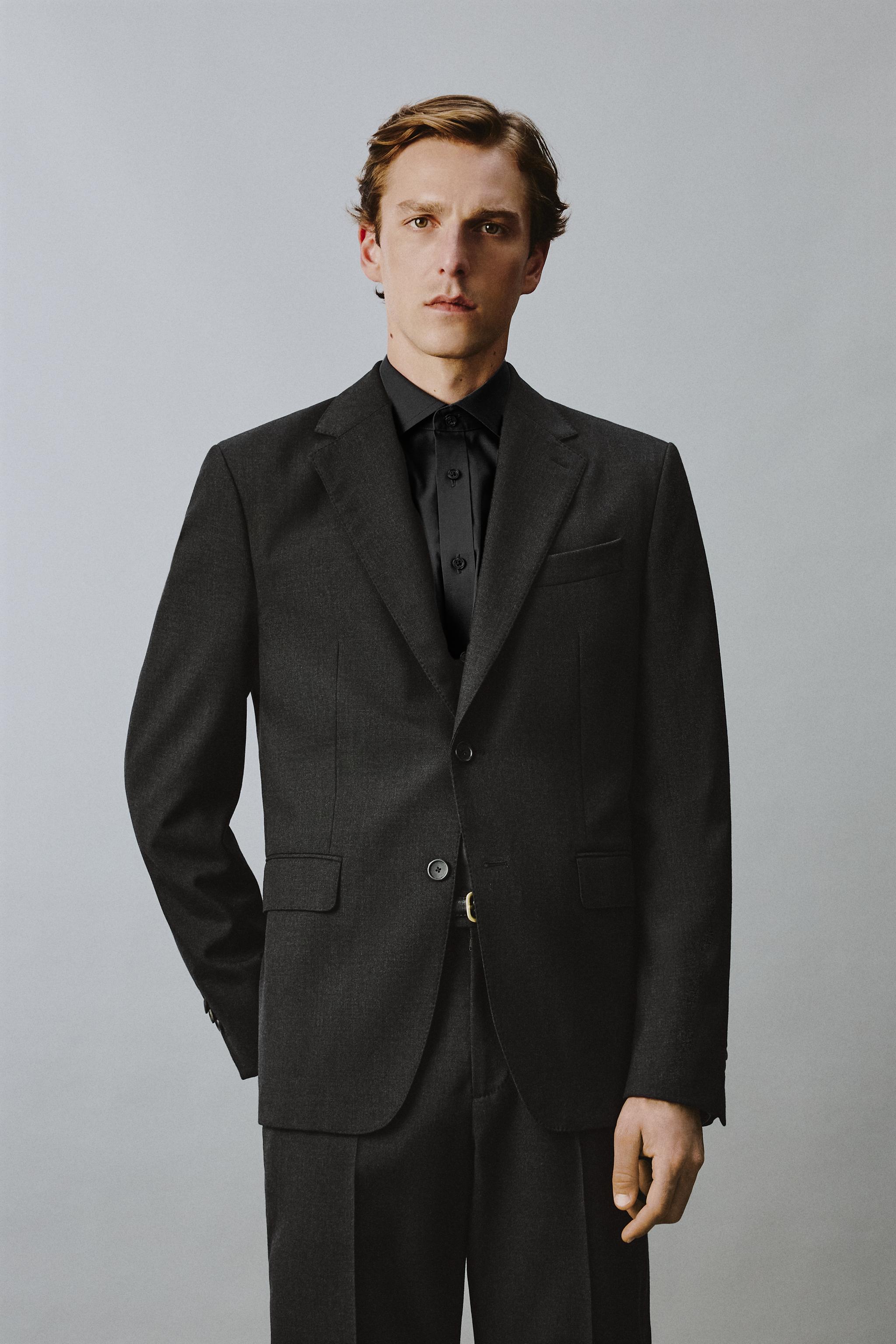 100% WOOL SUIT BLAZER